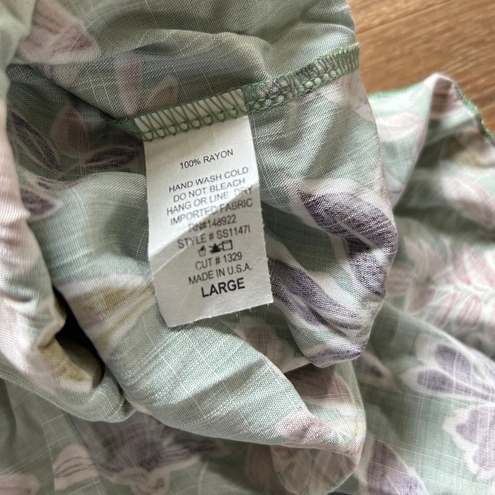 Saints & Hearts Green Floral Tiered Maxi Skirt Boho Elastic Waist Large SS11471 - Picture 4 of 5